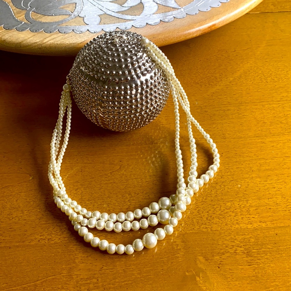 Pearl Necklace-  18 to 21 inches Adjustable